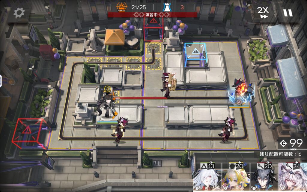 PV-6、1人で殆どの人型敵を排除するウルピアヌスと、それを見ながら演奏するヴィルトゥオーサ