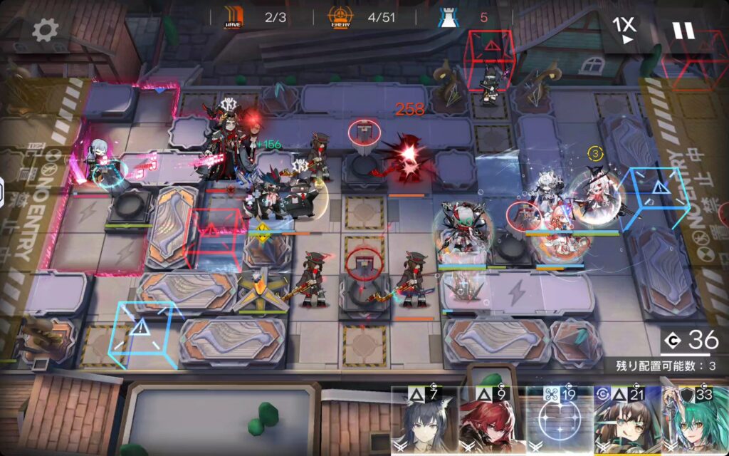 TN-4 WAVE2、巫王第一形態に攻撃する祥子と、サックス奏者を爆撃しにかかるウィシャデル